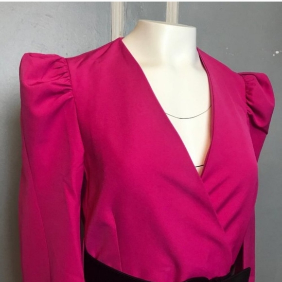 NWTs zara puff shoulder frock coat sz. M - Picture 4 of 5